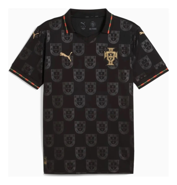 Jersey portiuagl negro alternativo PNG Playera Selección de Portugal Local Manga Corta Mundial 2026 | Jersey Oficial