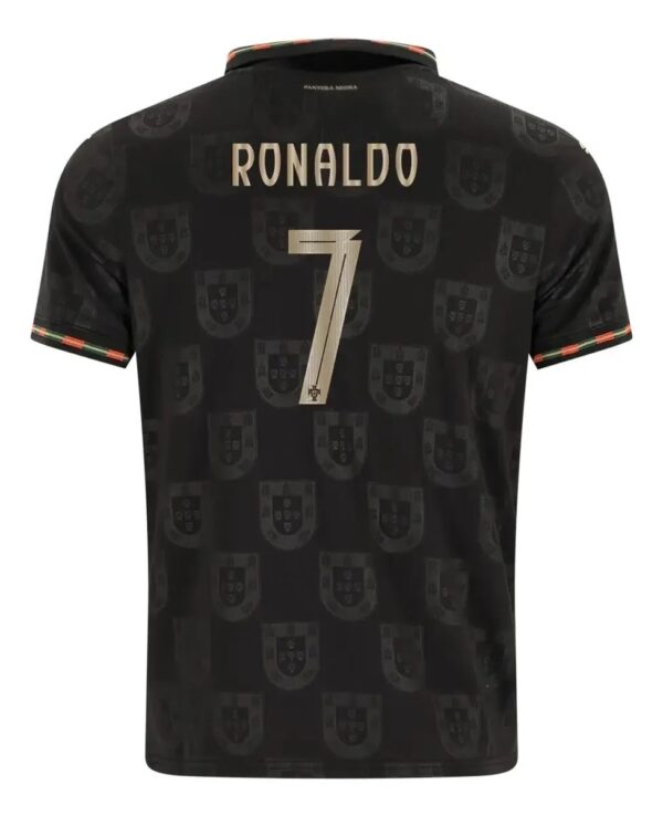 Jersey portugal negro 7 ronaldo Playera Selección de Portugal Local Manga Corta Mundial 2026 | Jersey Oficial
